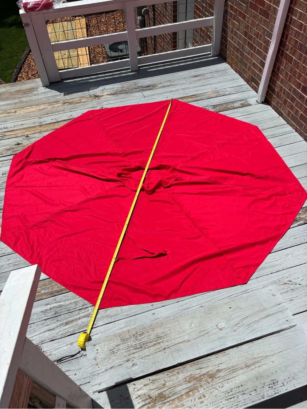 9ft Patio Umbrella Replacement Canopies Red Formosa Covers 8-Rib UV Resistant